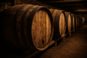 depoda viski fıçıları