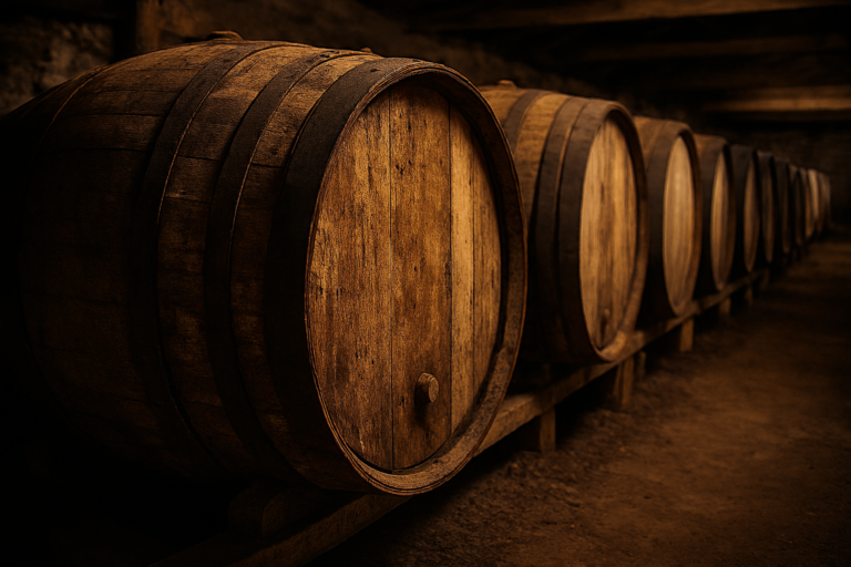 depoda viski fıçıları