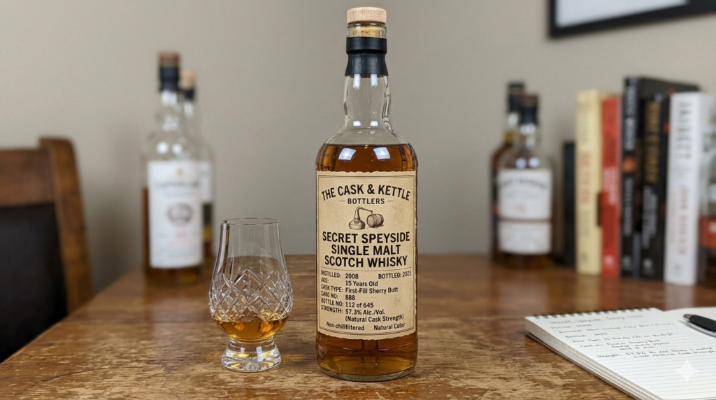 hayali bağımsız şişelenmiş viski