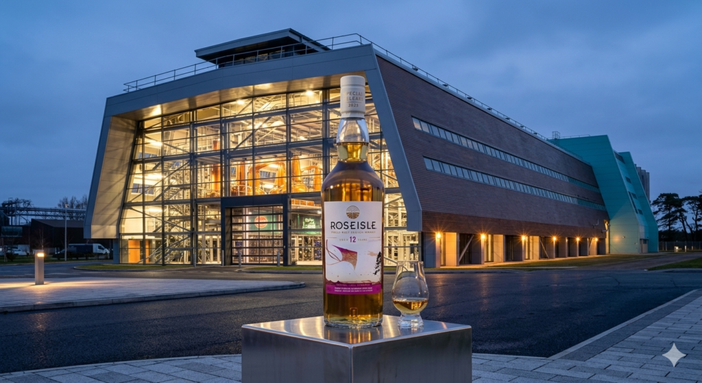 roseisle 12, roseisle damıtımevi önünde